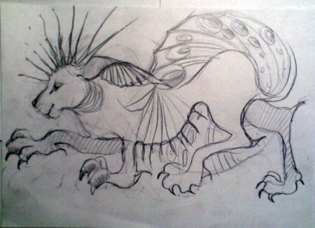 Рисование несуществующее животное