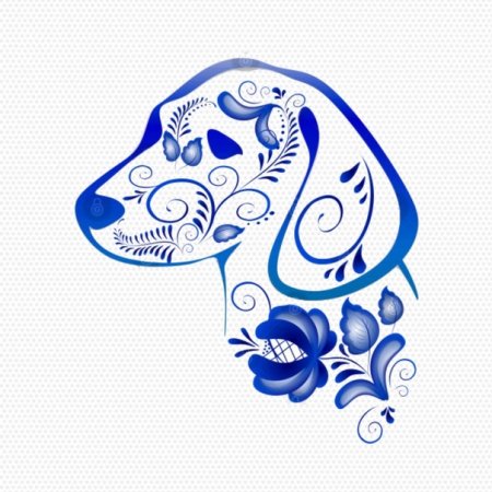 Рисование в стиле Гжель