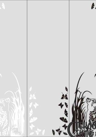 Гравировка на зеркале трафарет