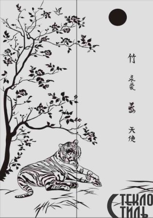 Пескоструйный рисунок животные Африки