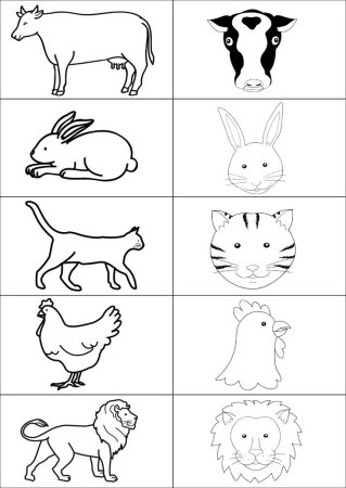 Домашние животные дорисуй