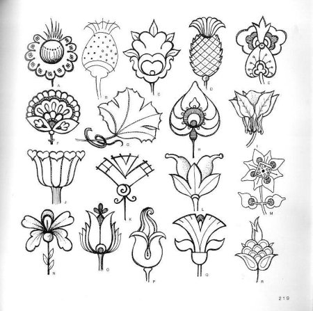 Стилизованные цветы