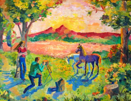 Станковая композиция пейзаж