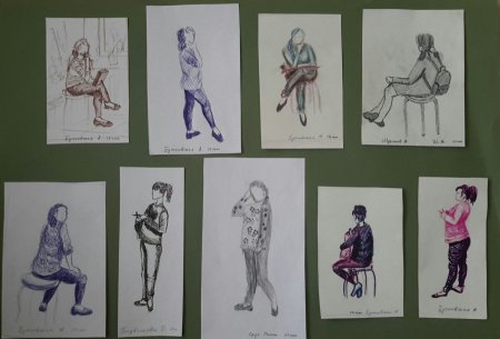 Зарисовки фигуры человека