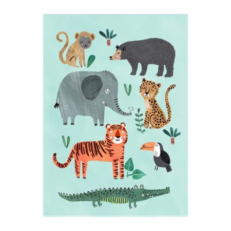 Плакат с животными