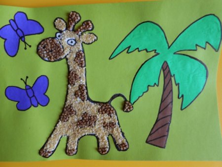 Отрывная аппликация для детей