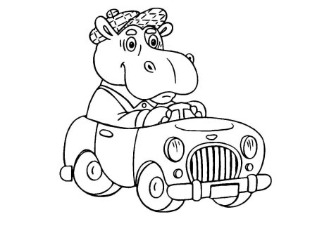 Детские раскраски машинки