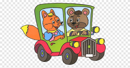 Зверята на машине
