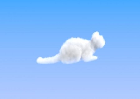 Облако в форме кота