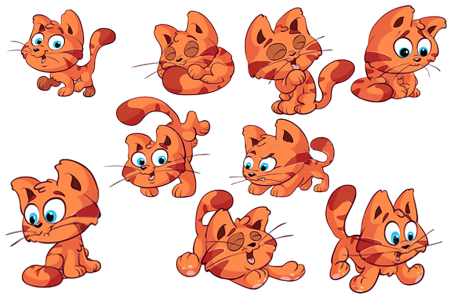Мультяшные котята