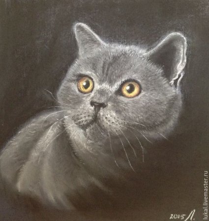 Котенок пастелью