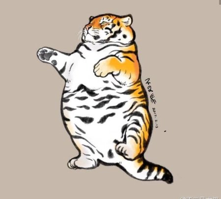 Пухлый тигр