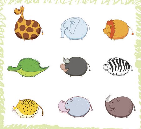 Рисунки пухлых животных