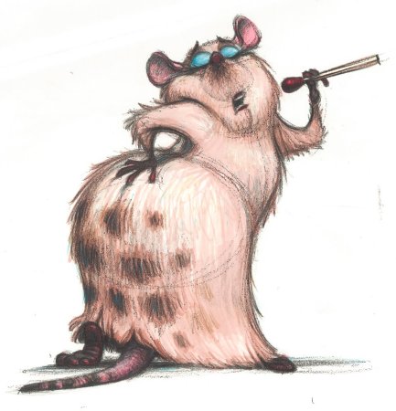 Крысы Рисованные прикольные