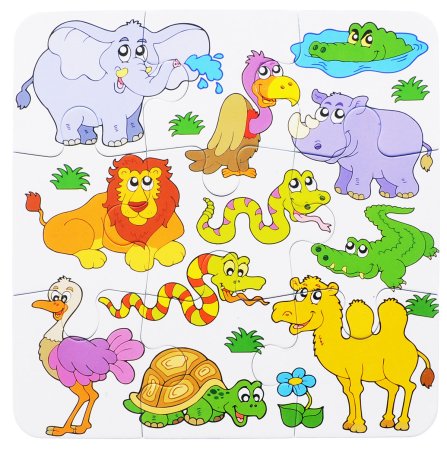 Пазлы животных для детей