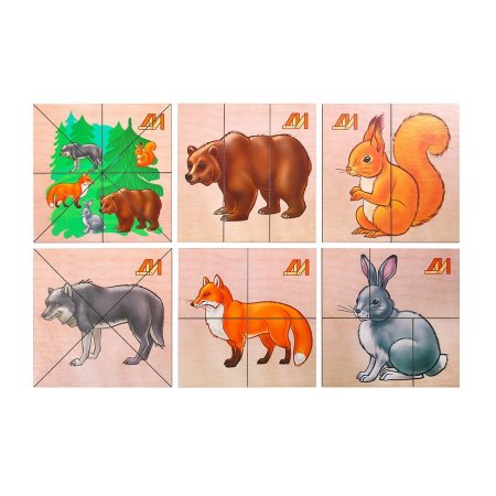 Пазл для малышей Дикие животные