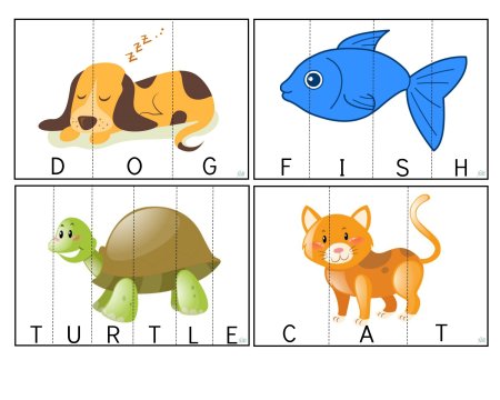 Пазлы на английском для детей