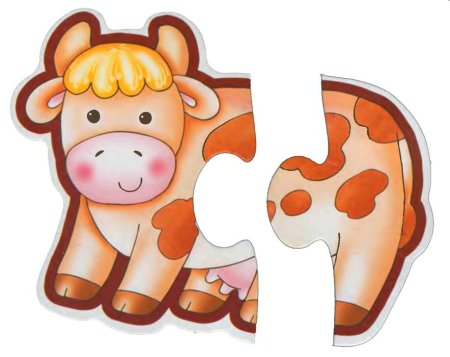 Животные пазлы для самых маленьких