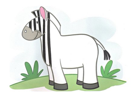 Зебра без полосок