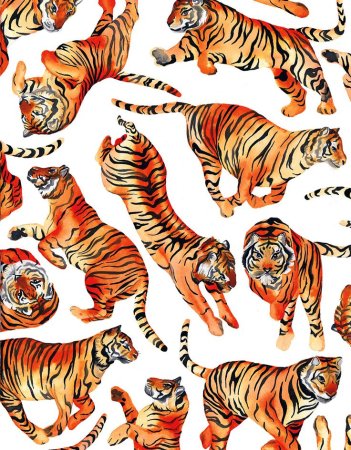Тигр принт