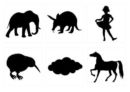 Зебра силуэт