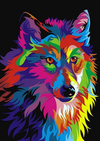 Картина по номерам Артвентура Радужный