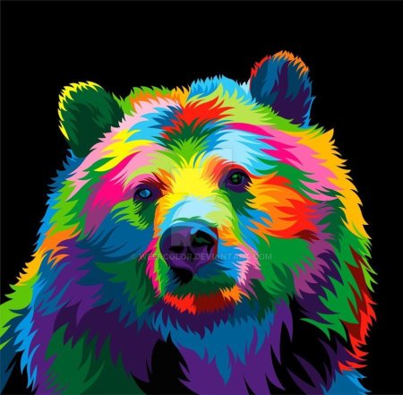 Цветные животные