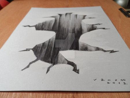 3 Д кошка рисунок