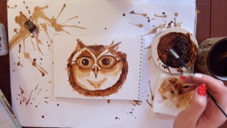 Кофейная живопись для детей
