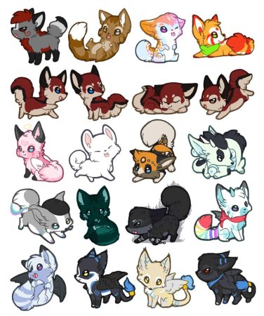 Животные в мультяшном стиле