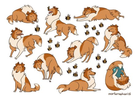 Стикеры животных в мультяшном стиле