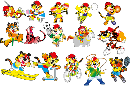 Бег мультяшки