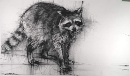 Животные углем