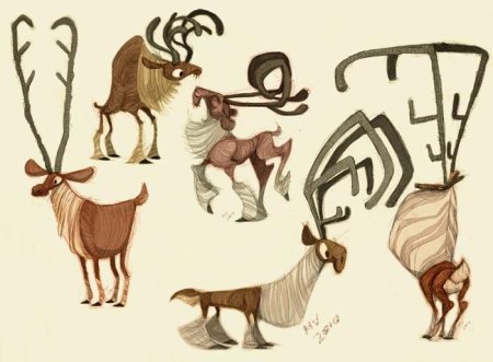 Стилизованный Северный олень