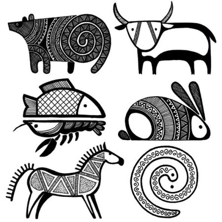 Анималистический орнамент древнего Египта