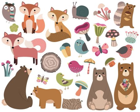 Животные в одном стиле