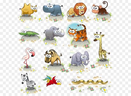 Векторные животные мультяшные