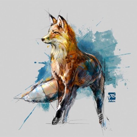 Скетчинг лиса