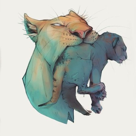 Диджитал арты животные