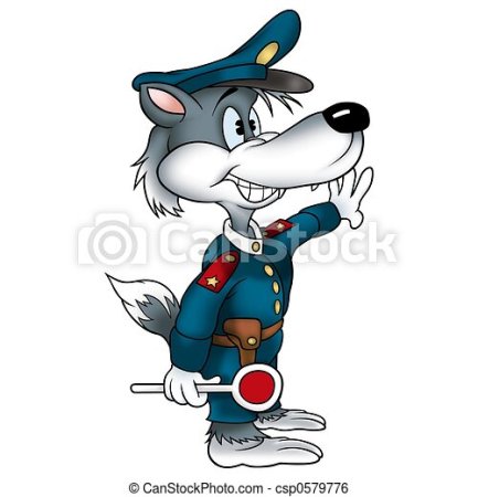 Волк полицейский