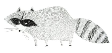 Рисунки штрихами животные