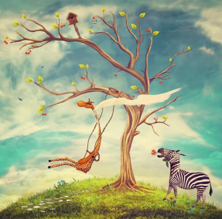 Дерево сказочное с животными