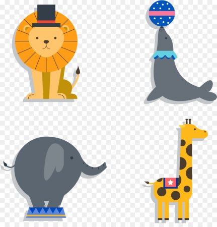 Рисование цирковые животные