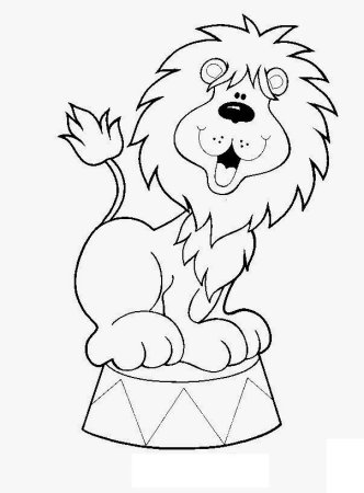 Раскраска цирковые звери