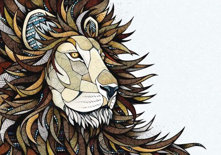 Декоративное изображение Льва