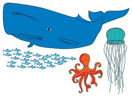 Морские обитатели для детей