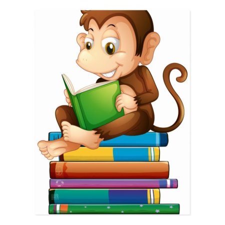 Животные с книжкой мультяшные