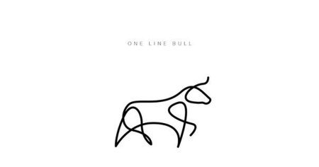 Подпись в виде животных одной линией