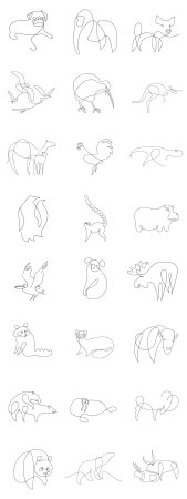 Роспись в виде животных