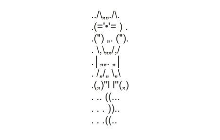 Кот из символов